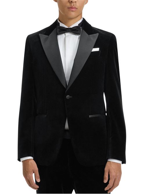 Giacca da smoking in velluto slim fit Hugo Boss | 50551552001